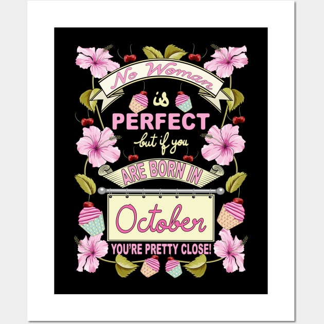 October Woman Wall Art by Designoholic